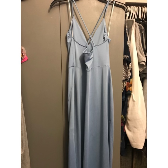 Light blue floor length dress size medium Windsor - Picture 2 of 5